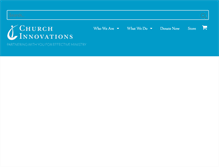 Tablet Screenshot of churchinnovations.org
